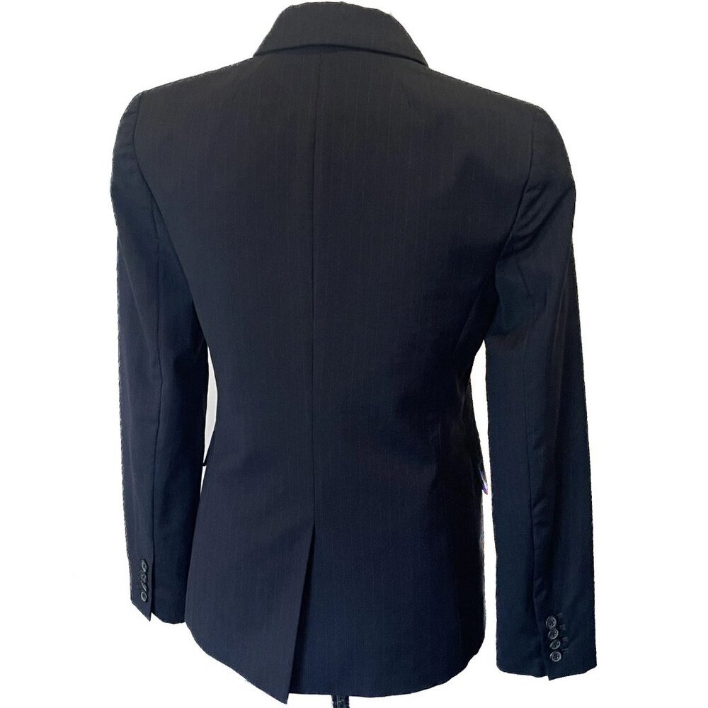 J. Crew Suiting Wool Navy Pinstripe Jacket Blazer Sz 6 - Picture 3 of 13